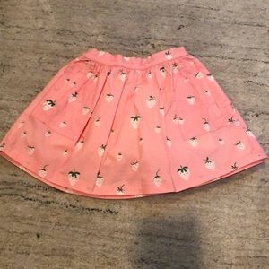 Strawberry printed skort